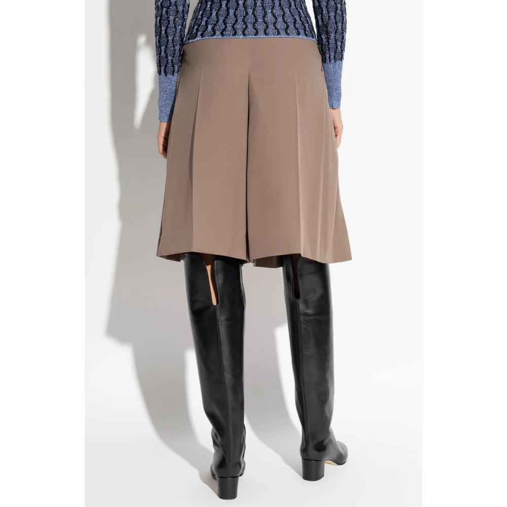 Lanvin Geplooide shorts Brown Dames