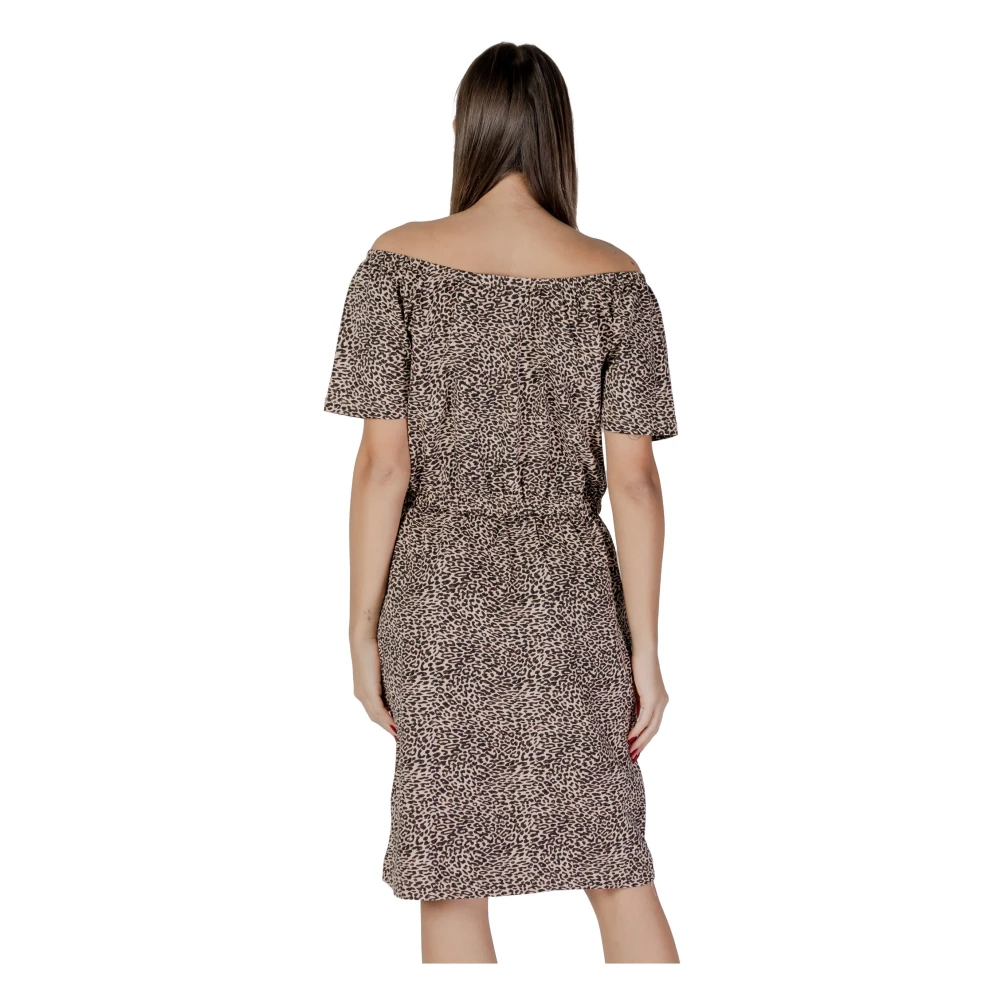 b.Young Luipaardprint Zomerjurk Beige Dames