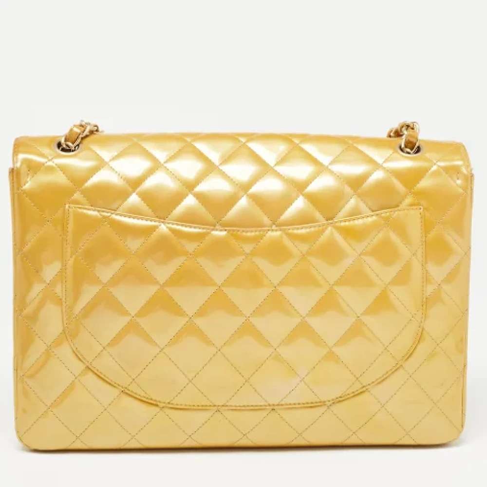 Chanel Vintage Pre-owned Leather chanel-bags Yellow Dames