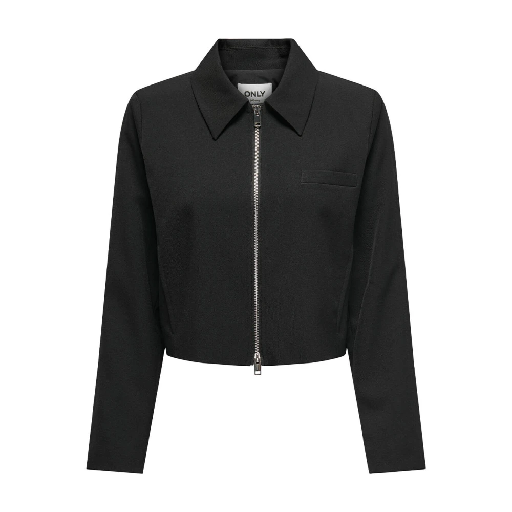 Only Life Zip Jacket Black Dames
