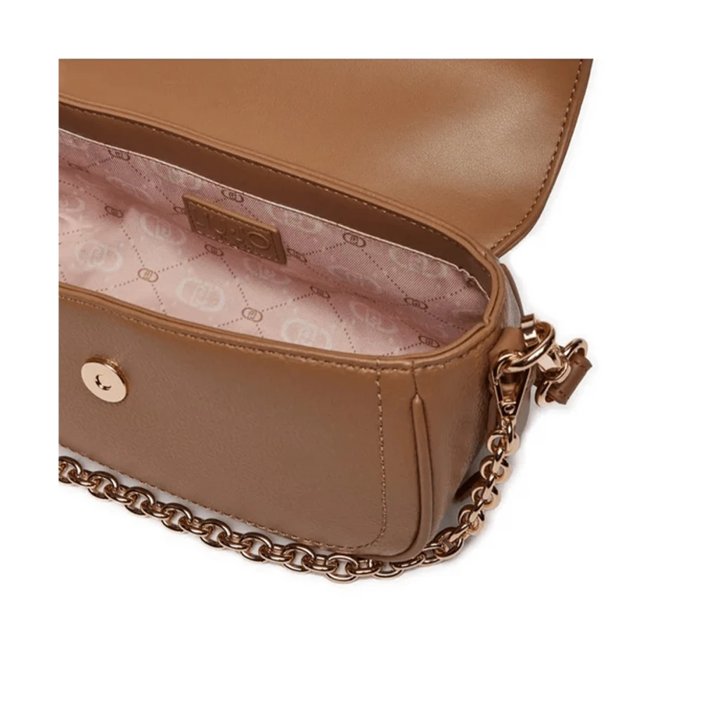 Liu Jo Stijlvolle Schoudertas met Logodetail Brown Dames