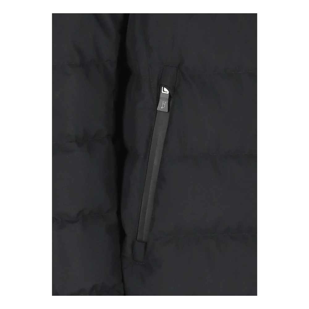 Herno Zwarte Laminar Jas met Ganzendons Black Heren