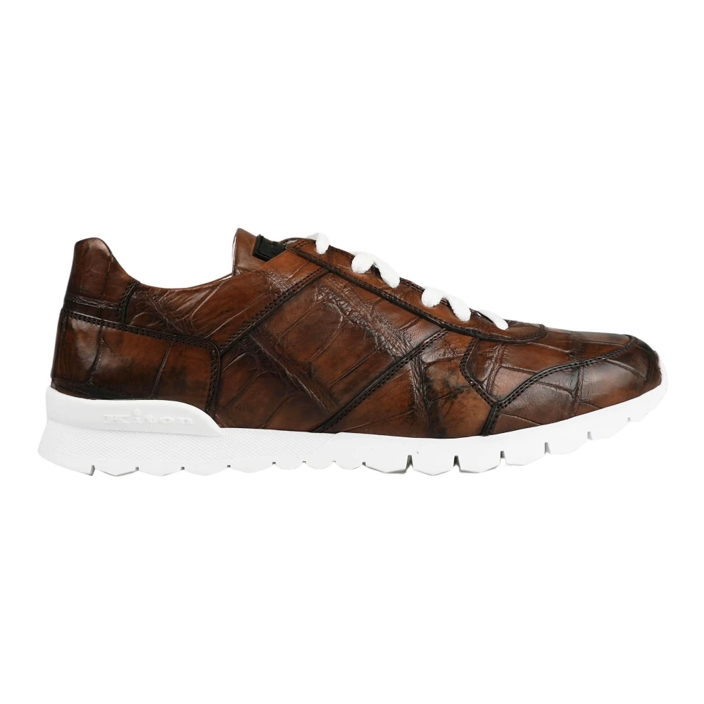 Kiton Ussvlawn-11 Sneakers Heren Schoenen Bruin