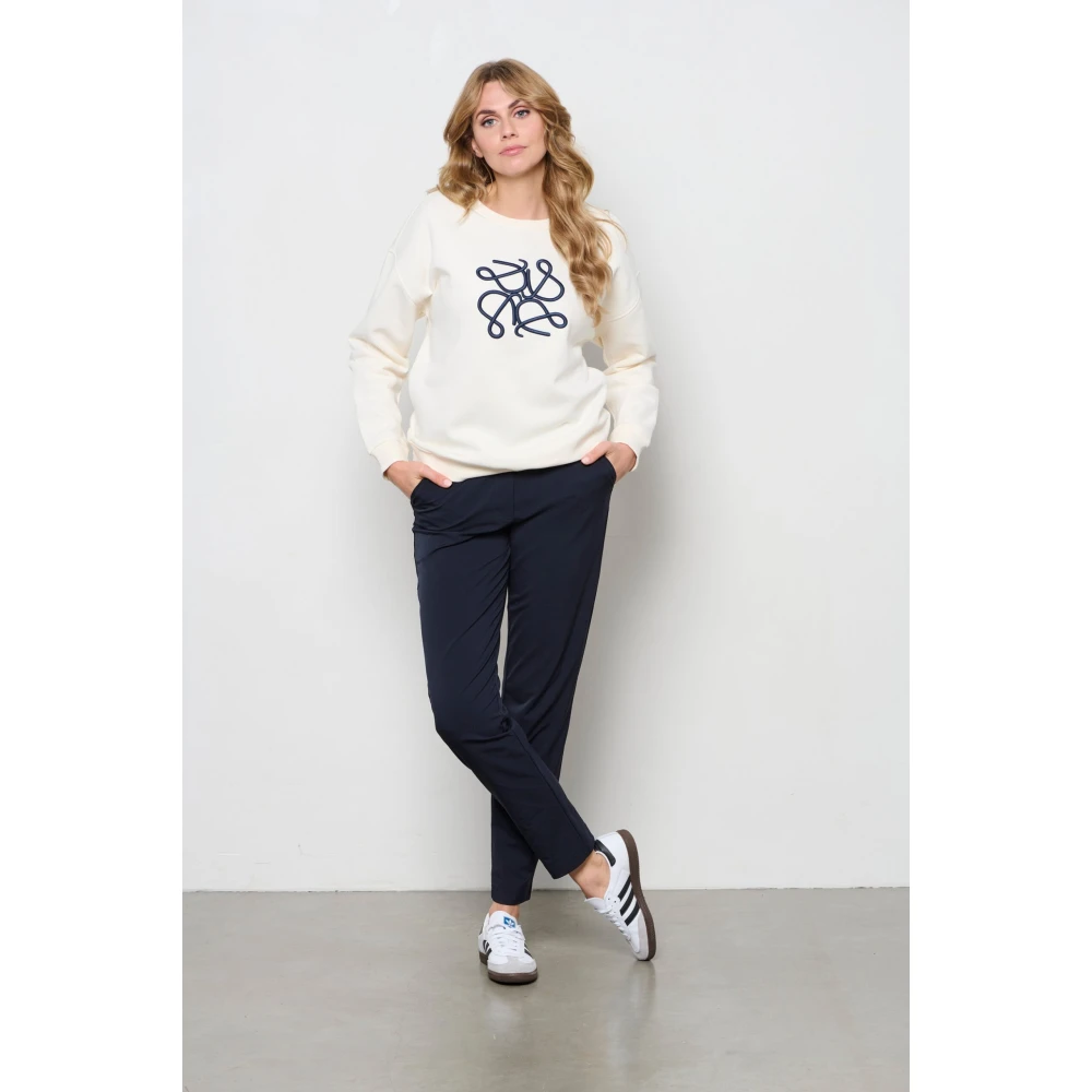 &Co Woman Slim Fit Broek Blue Dames