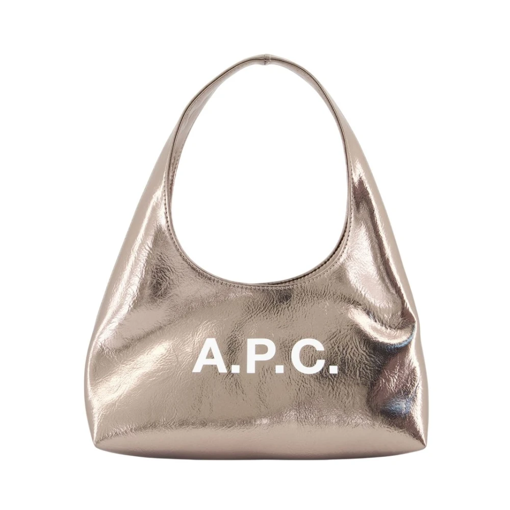 A.p.c. Grå Metallisk Axelväska Ninon Stil