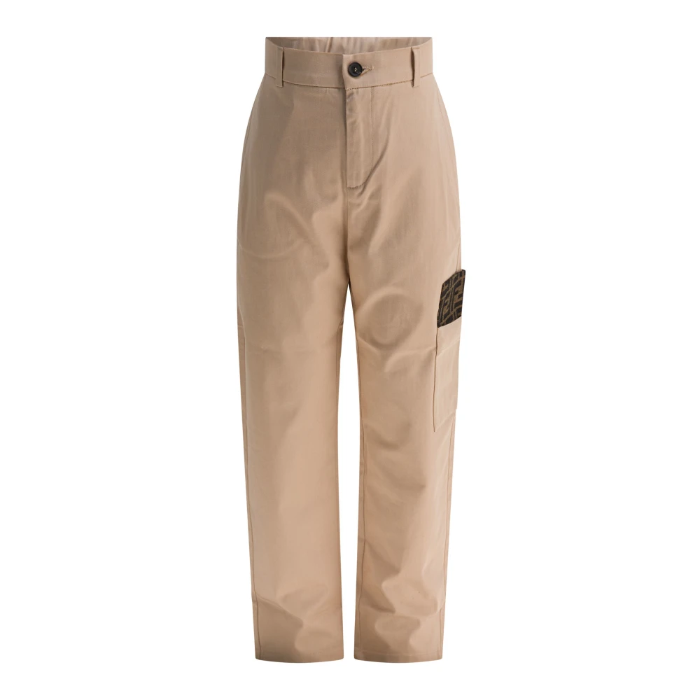 Fendi Girls Beige Junior Trousers - Trousers - 12 Y - Kids