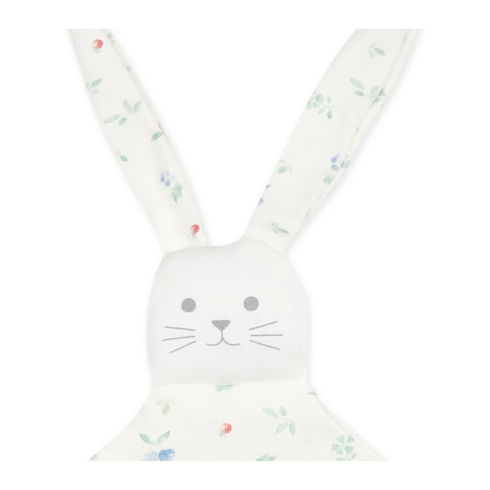 Petit Bateau Bloemen Konijn Ivoor Katoen Doudou Beige Unisex