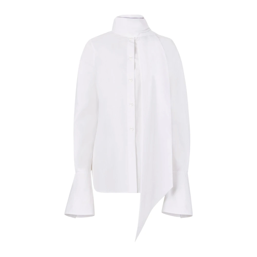 Nina Ricci Witte Strikshirt Elegante Stijl White Dames