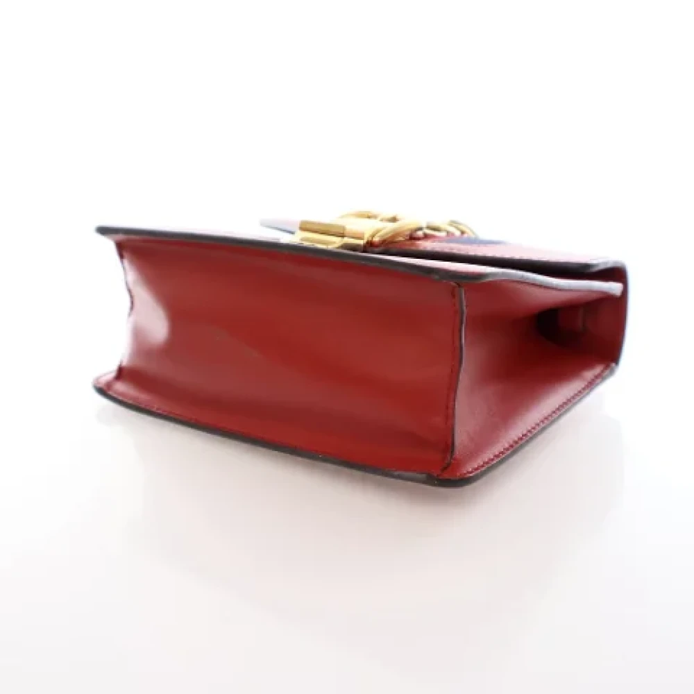 Gucci Vintage Pre-owned Leather handbags Red Dames