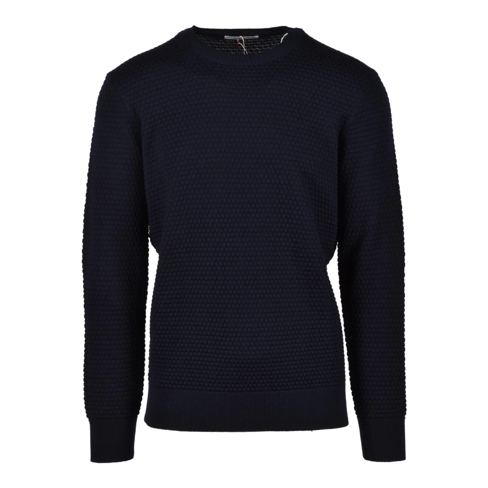 Kangra Merino wollen trui Blue Heren