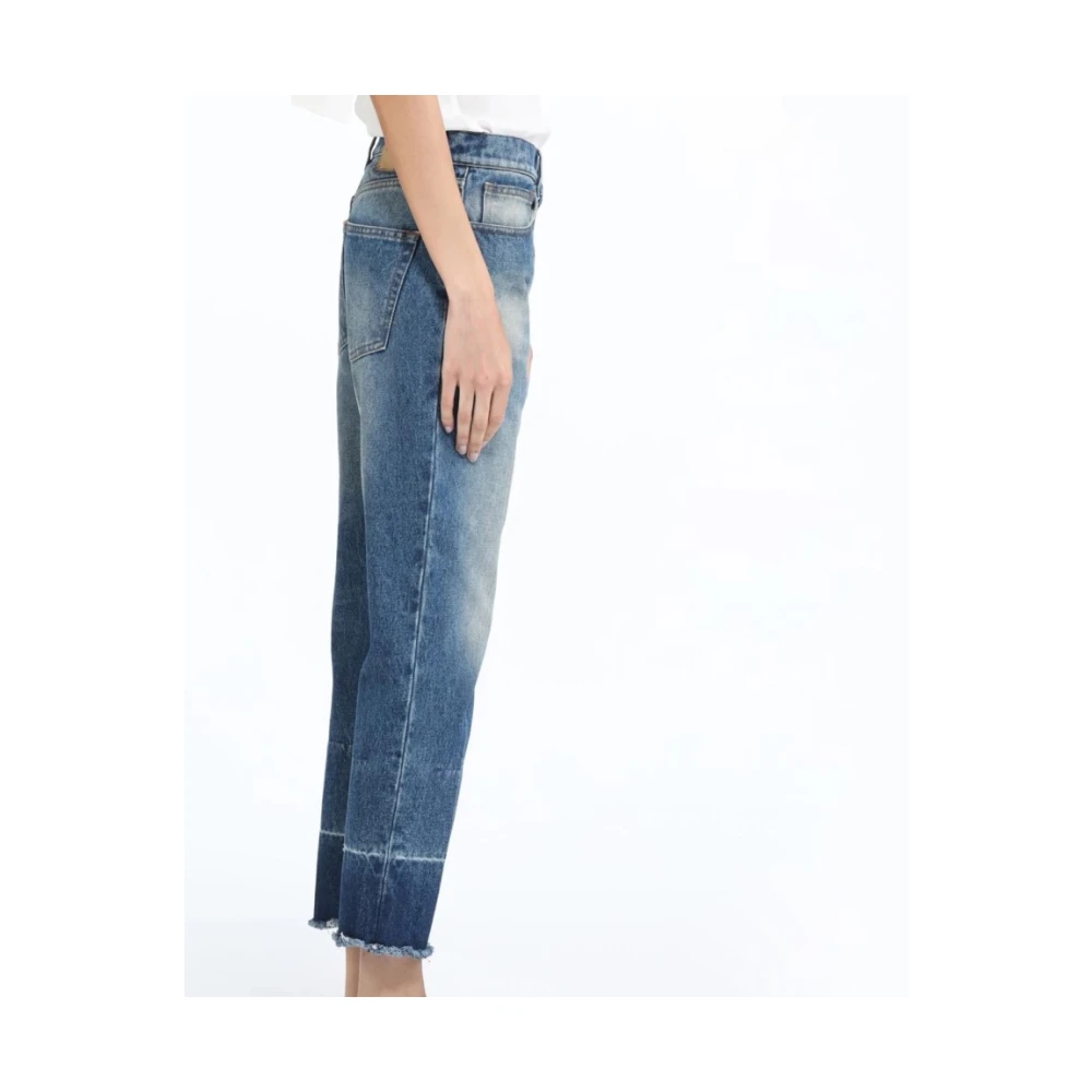 N21 Slim Boyfriend Jeans Blue Dames