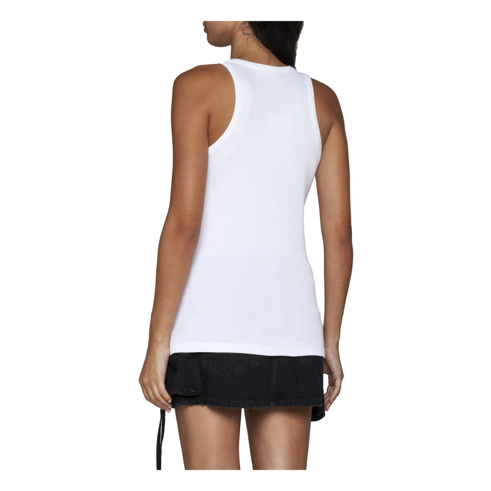 The Attico Witte Tanktop White Dames