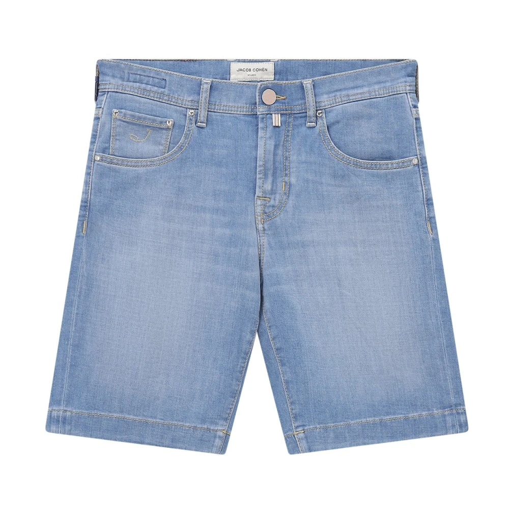 Jacob Cohën Mannelijk Blauw Korte Broeken Heren, W36, Denim, Denim Shorts