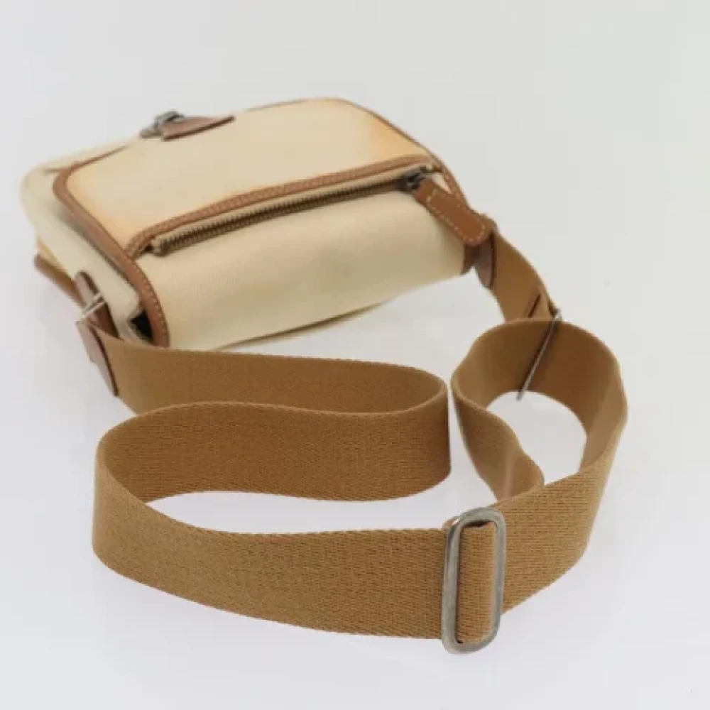 Burberry Vintage Pre-owned Canvas shoulder-bags Beige Dames