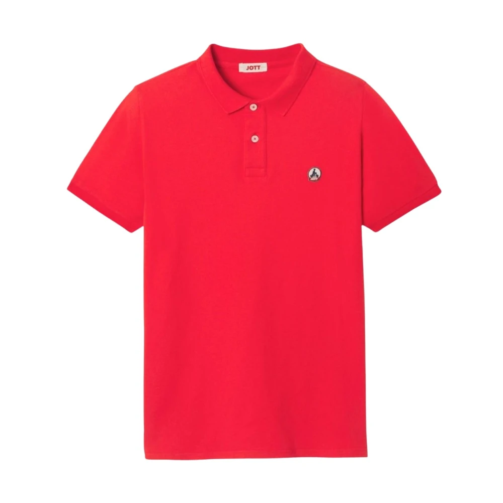 Jott Biologisch Katoenen Basis Polo Rode Tinten Red Heren