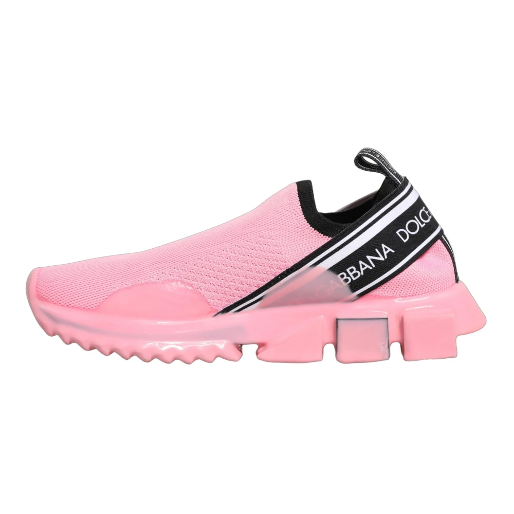 Dolce & Gabbana Women's Pink Sorrento Trainers - Sneakers - 4 Uk - Shoes