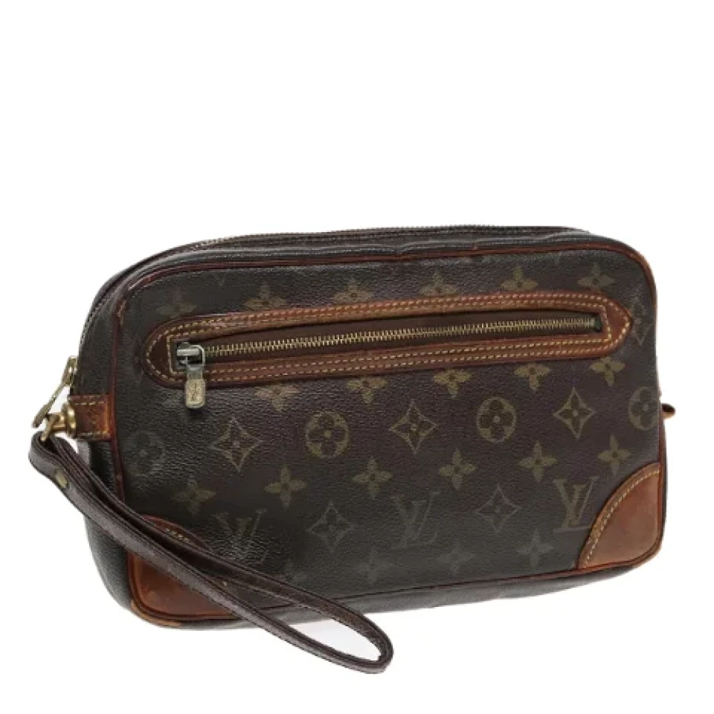 Louis Vuitton Vintage Pre-owned Canvas clutches Brown Dames