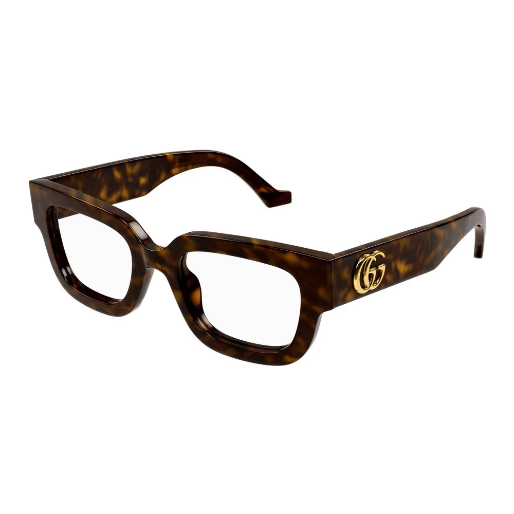 Gucci Women's Brown Havana Transparent Eyeglasses Gg1548o Style - Glasses - 52 Mm - Accessories