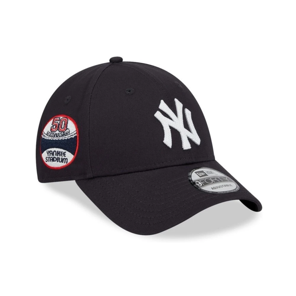 New Era Svart Yankees Metallic Logo Keps Black, Herr