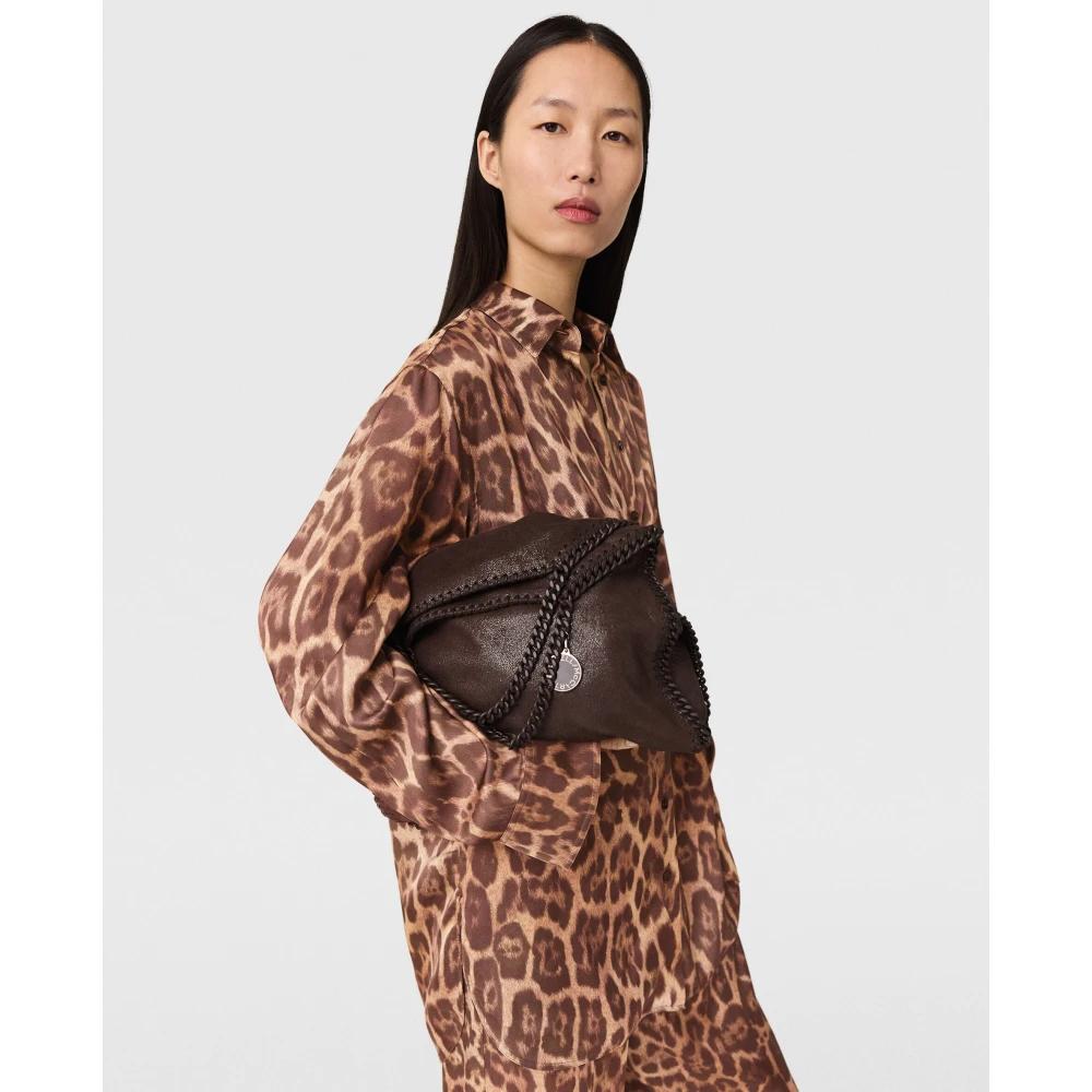 Stella Mccartney Bruine Blouse met Knopen en Puntkraag Brown Dames