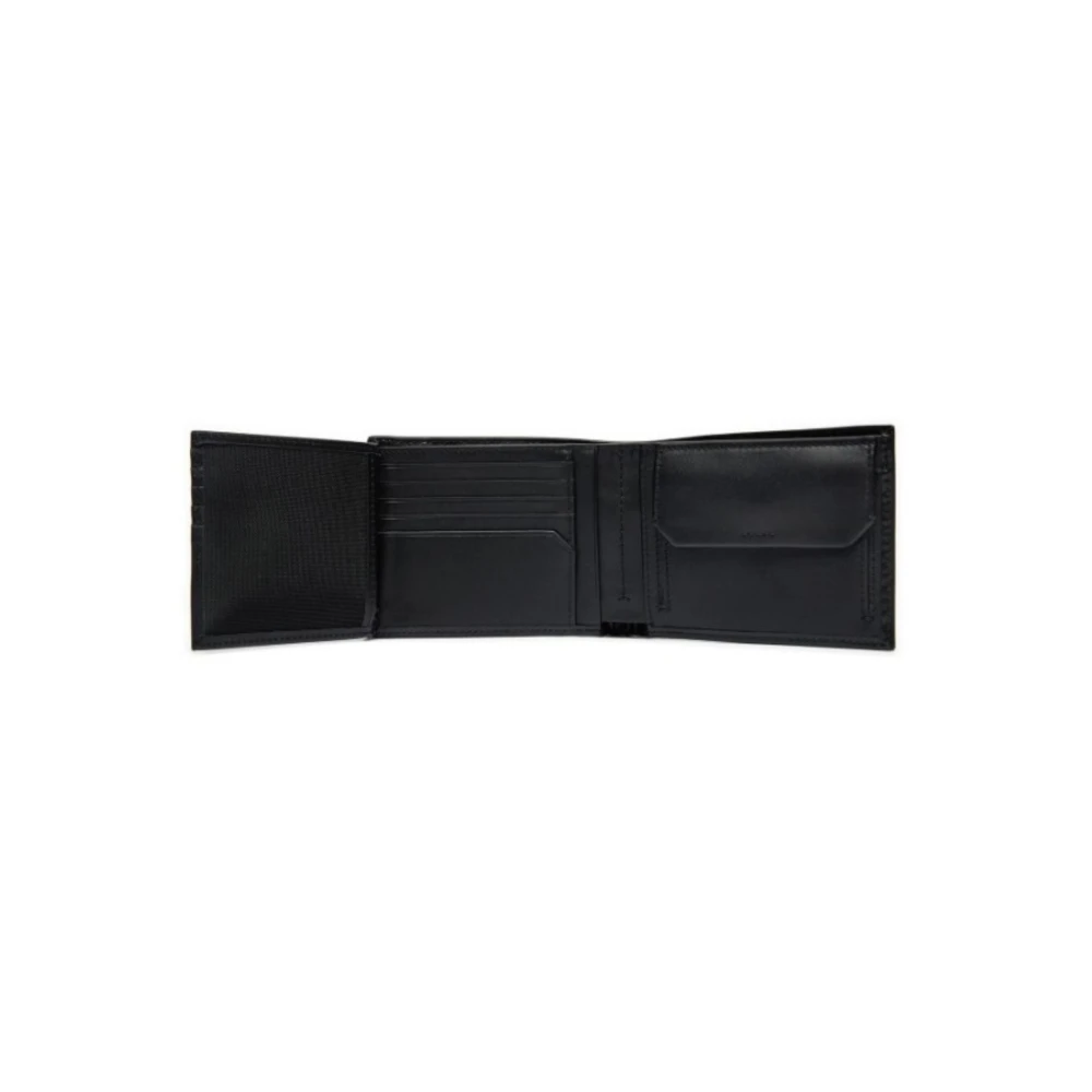 Calvin Klein Heren Trifold Portemonnee Glad Ontwerp Black Heren