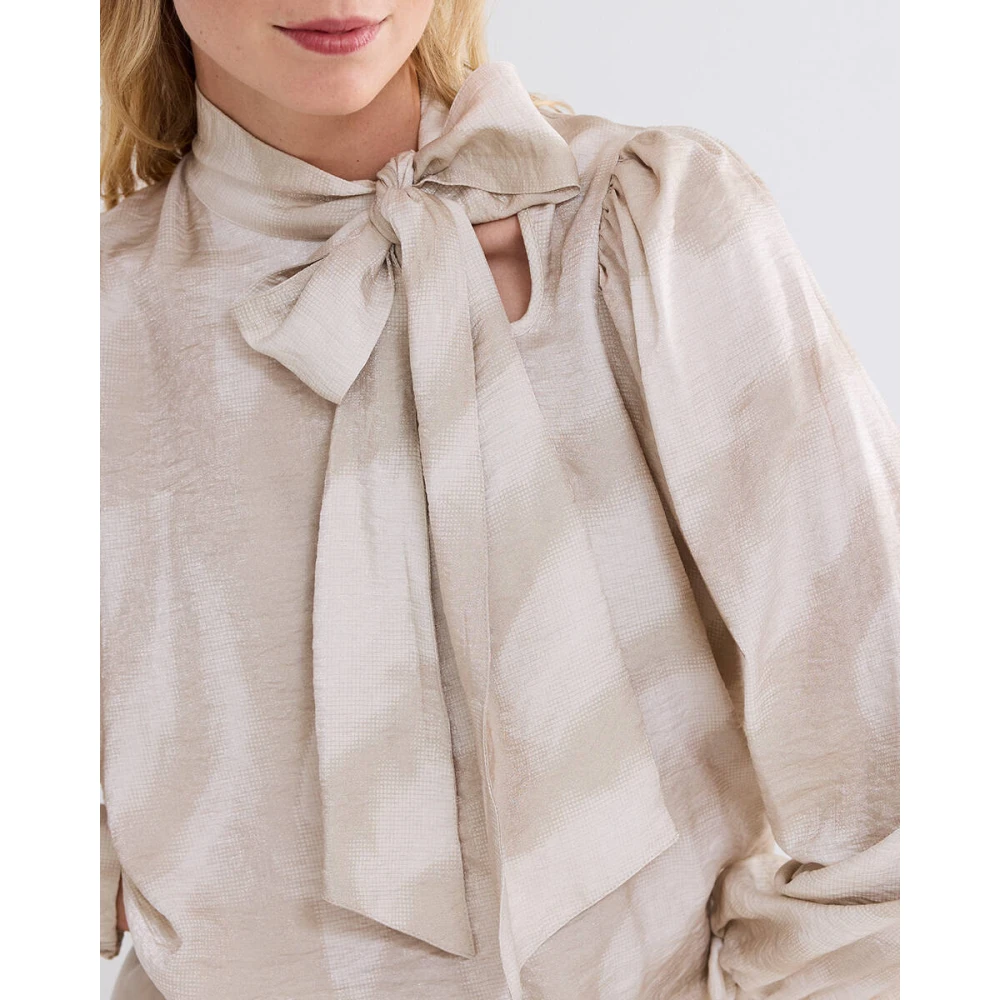 Summum Woman Veren Lange Mouw Top Beige Dames