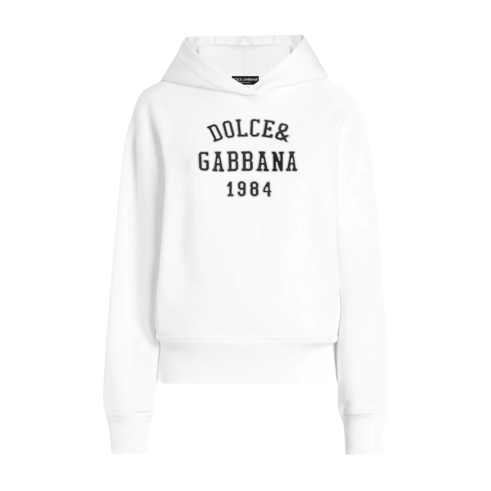 Dolce & Gabbana Damen Weiß Sweatshirts & Hoodies, Xsgröße: