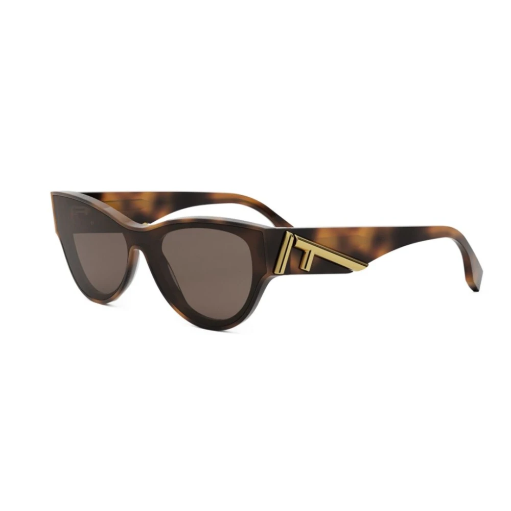 Fendi Unisex Brown Sunglasses, One Size, Stylish Shoulder Bag In Ivory