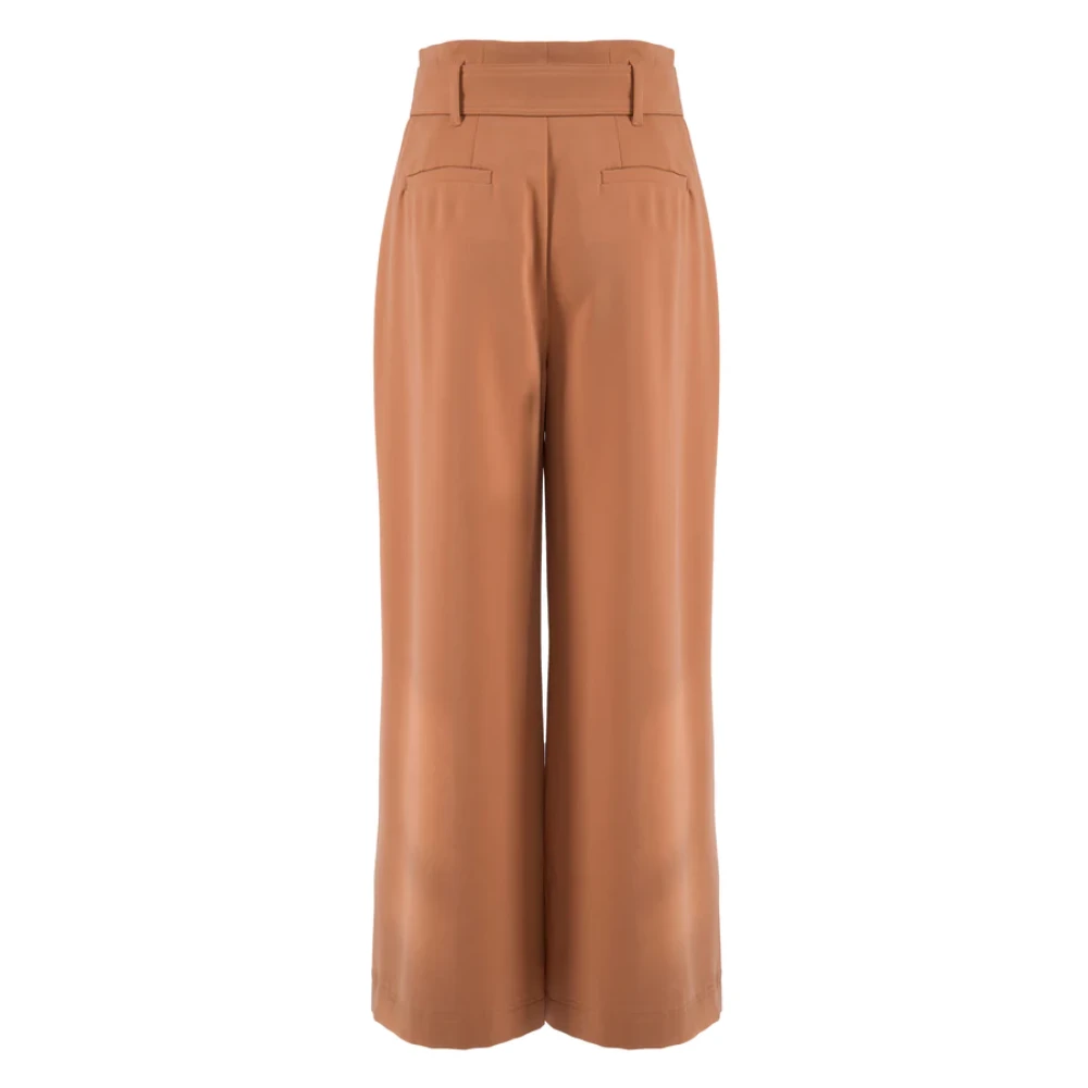 Nenette Wijde Pijp Bruine Broek Brown Dames