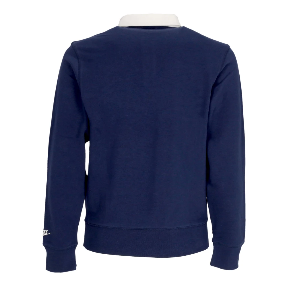 Nike Long Sleeve Polo Club Blue Heren