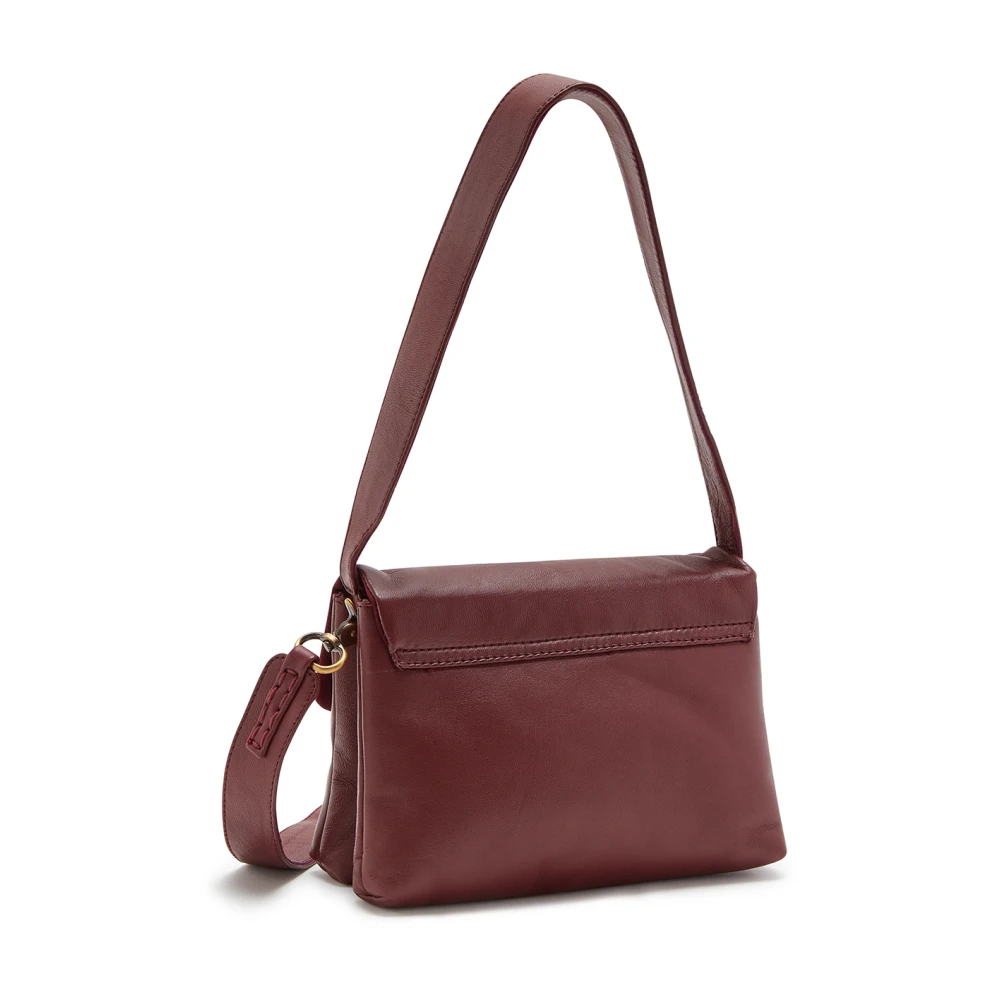 Maliparmi Kleine Puffy Crossbody TAS Red Dames