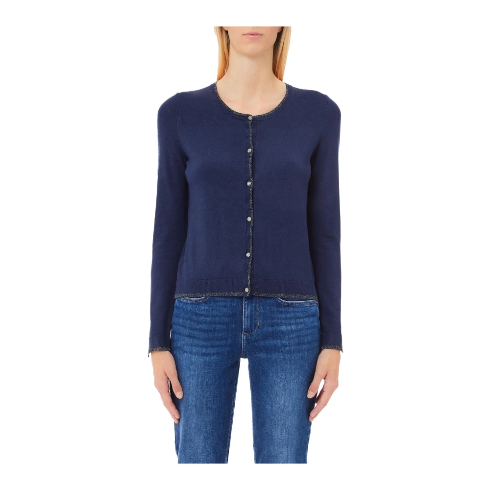 Liu Jo Damen Blau Strickwaren, Xsgröße: