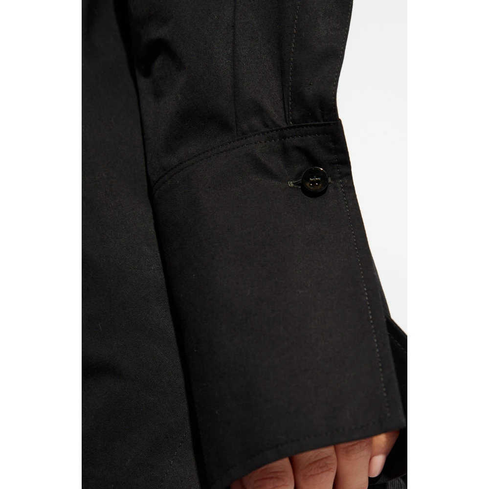 The Attico Shirt met logo Black Dames