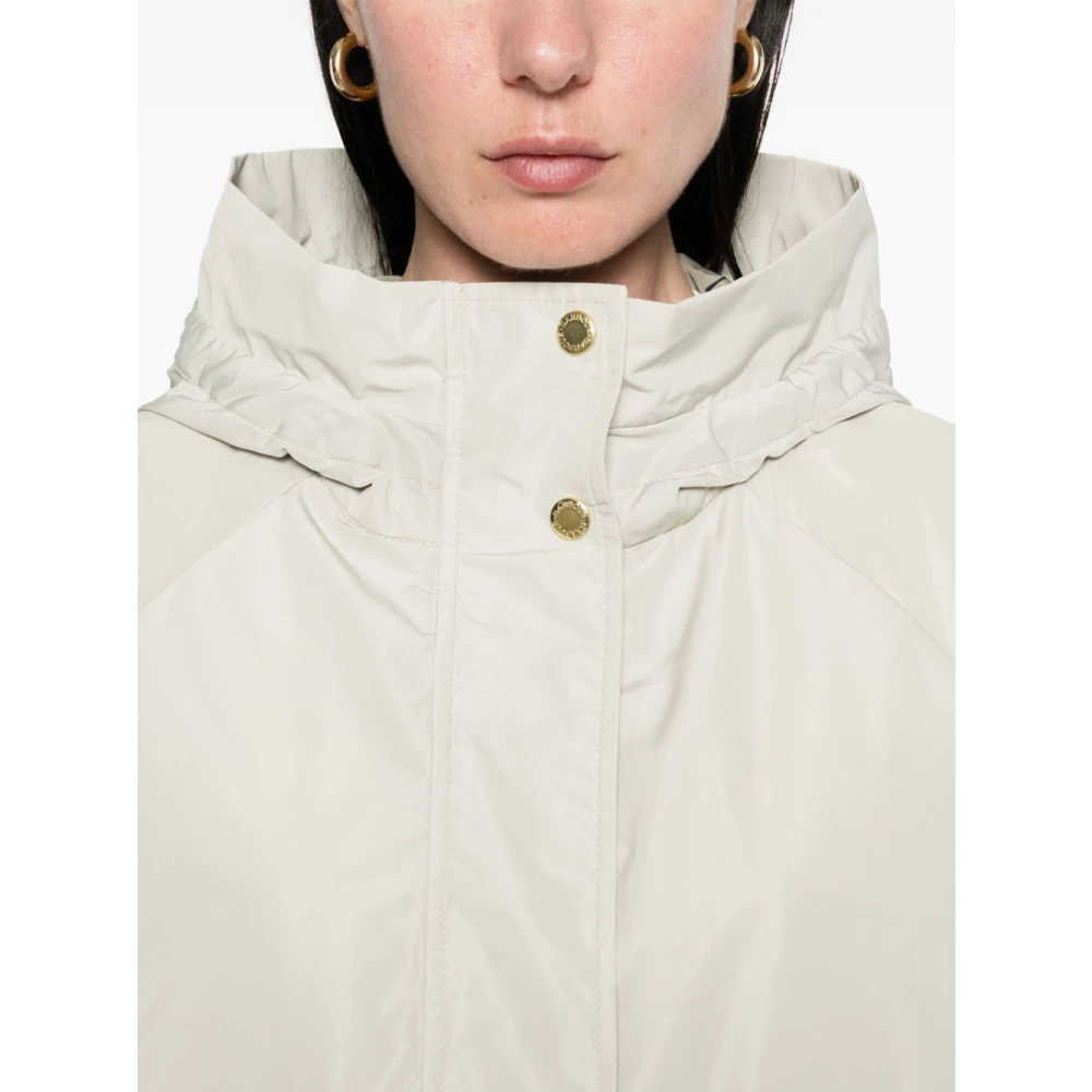 Barbour Grijze Jack met Trekkoord Capuchon Gray Dames