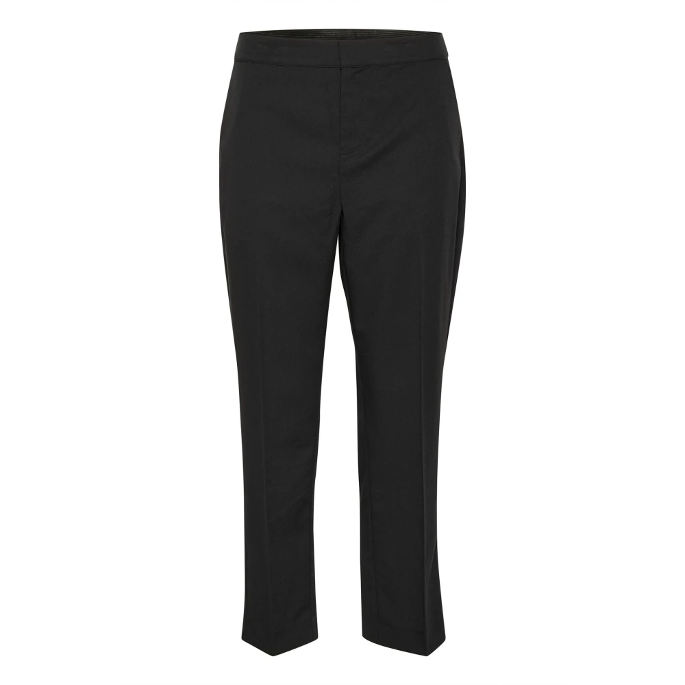 Cream Pitch Black Straight-Leg Broek Black Dames