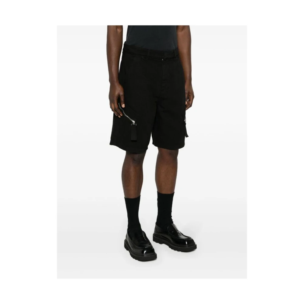 Jacquemus Zwarte Canvas Shorts Black Heren