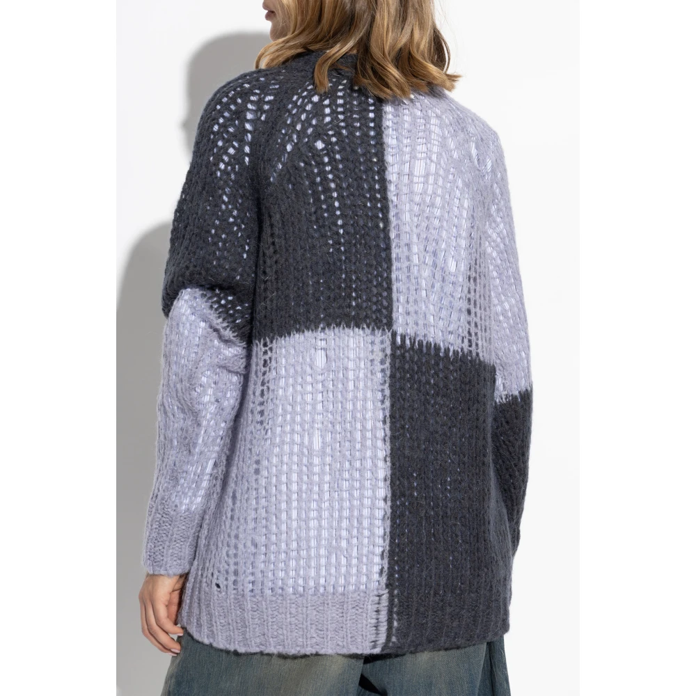 Acne Studios Trui met wollen afwerking Purple Dames