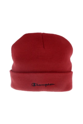 Röd Cuffed Beanie med Tryckmönster