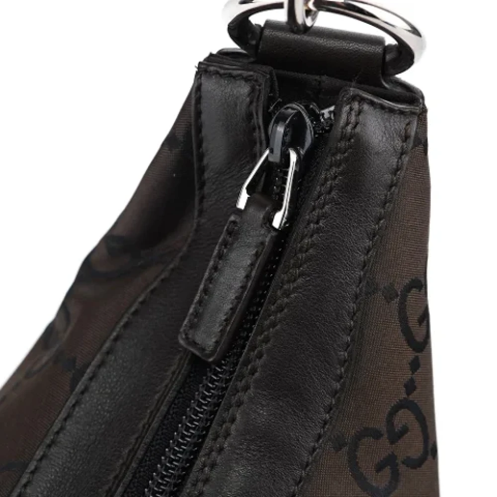 Gucci Vintage Pre-owned Leather handbags Brown Dames