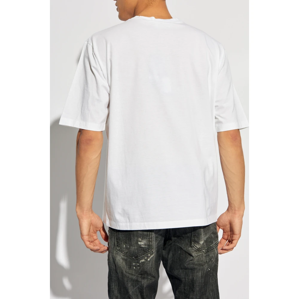 Dsquared2 Bedrukt T-shirt White Heren
