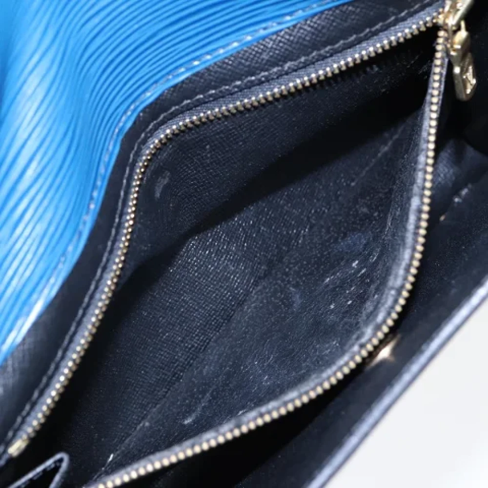 Louis Vuitton Vintage Pre-owned Leather clutches Blue Dames