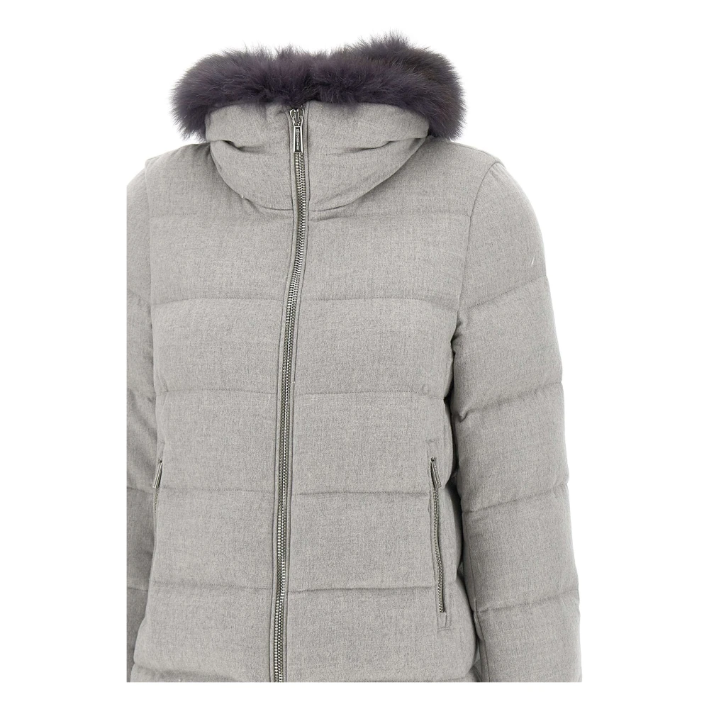 Moorer Grijze Bont Damesjas Gray Dames