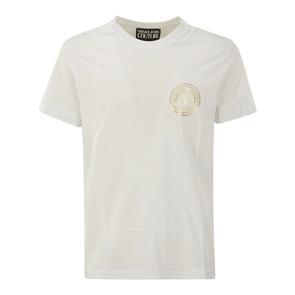 Versace Jeans Couture Foil T-shirt voor vrouwen White Dames