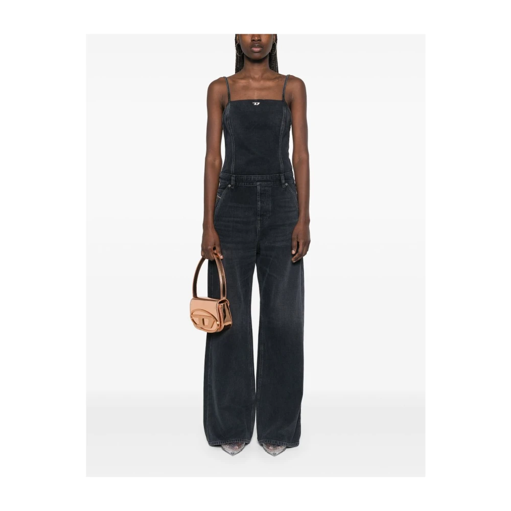 Diesel Midnight Blue Broek Zijrits Blue Dames