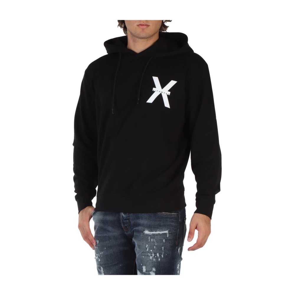 Richmond Katoenen Hoodie Black Heren
