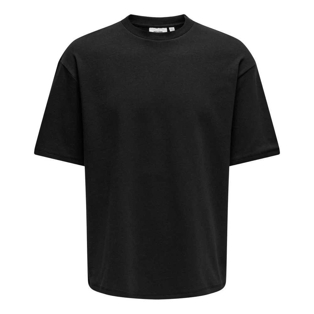 Only & Sons Airflex Casual Tee Black Heren