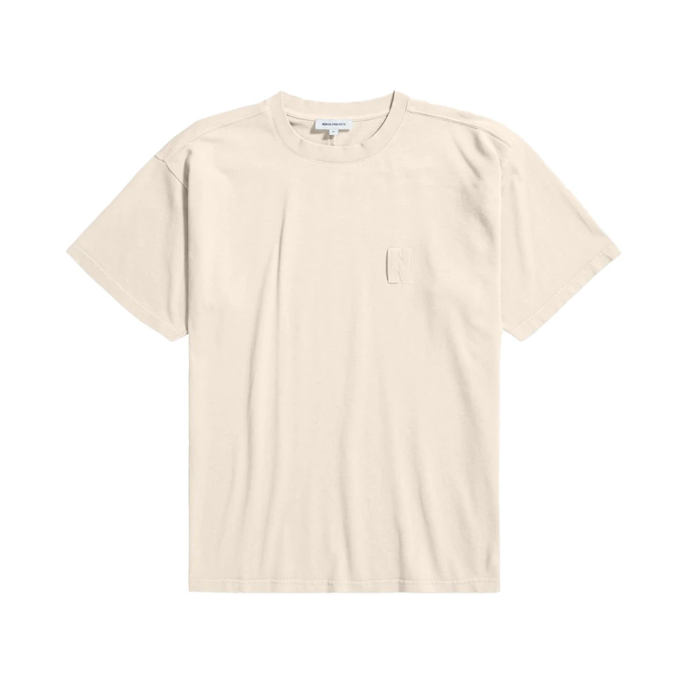 Norse Projects Biologisch katoenen T-shirt met logopatch White Heren