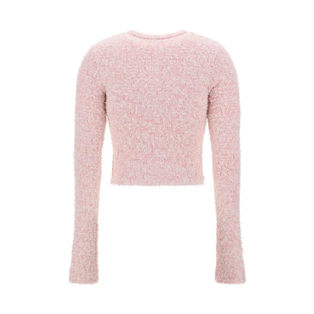 Balenciaga Sequin Cropped Cardigan Pink Dames