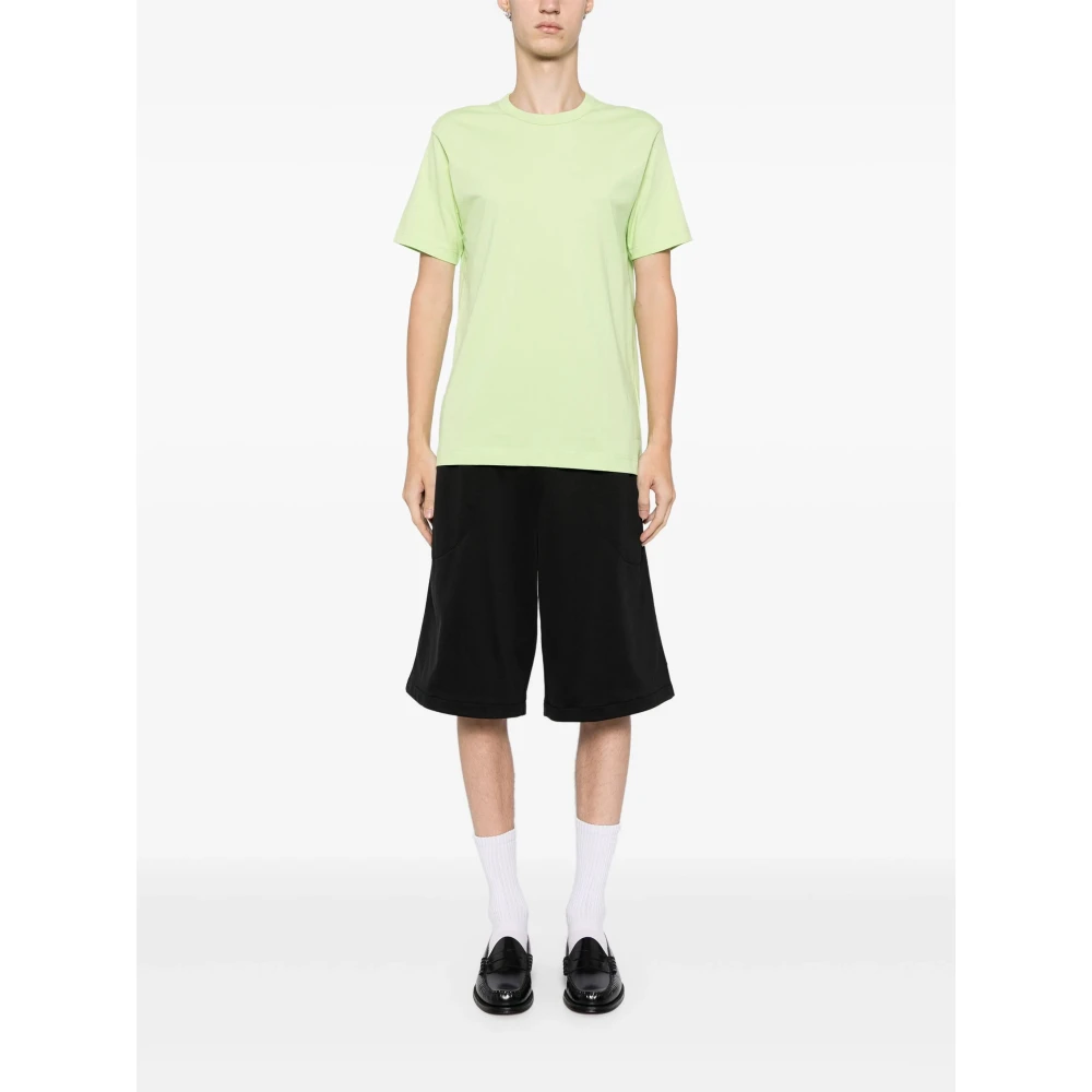 Comme des Garçons Citroengroen Logo-Print T-shirt Green Heren