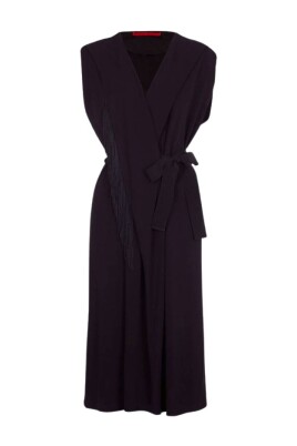 black-fringed-crepe-wrap-dress